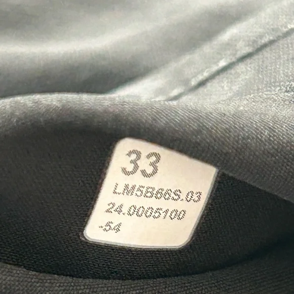 Lululemon ABC Classic Fit Trouser Stretch Cotton VersaTwillBlackSize 33